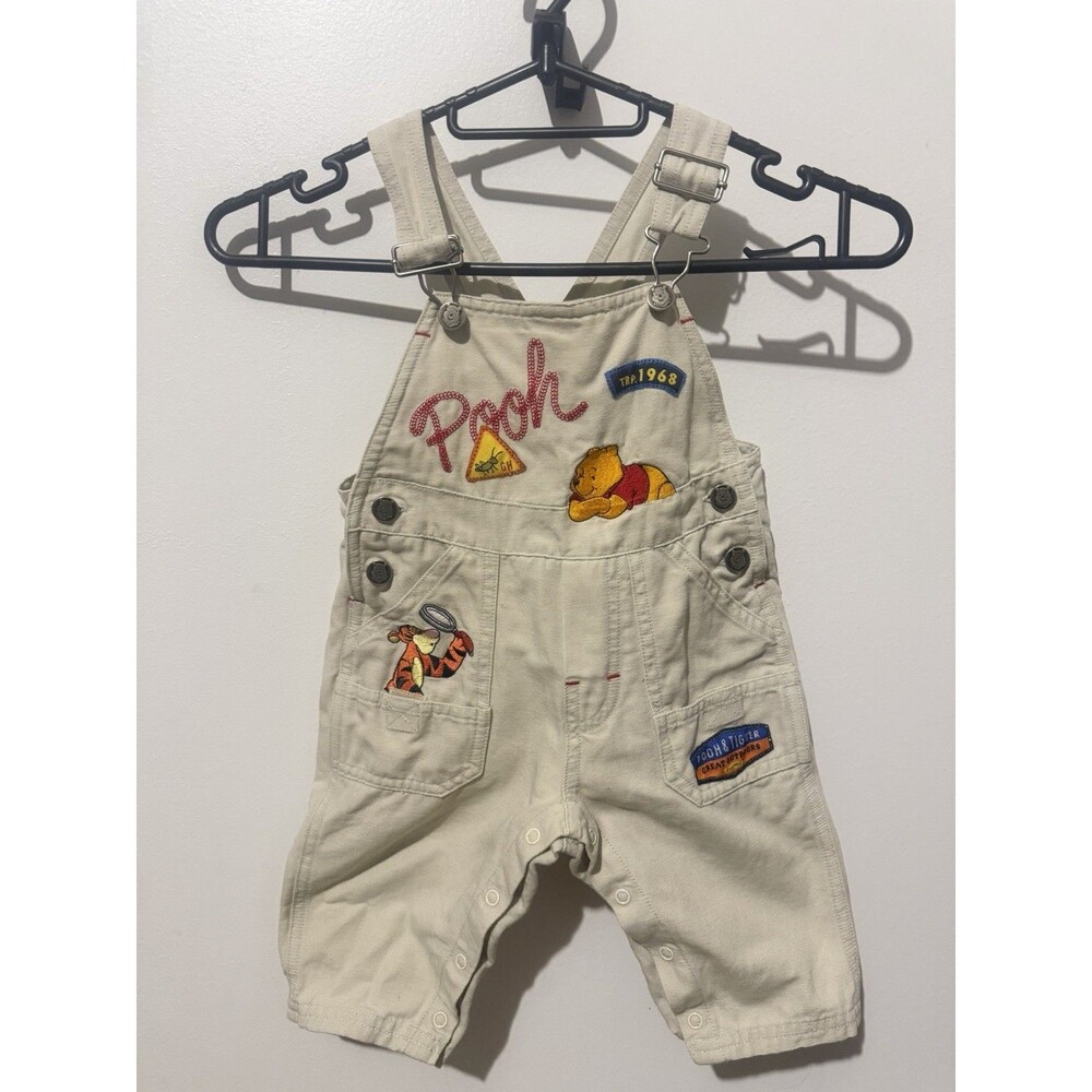 Disney Winnie the Pooh Vintage 100 Acre Collection Baby Overalls Size 12M